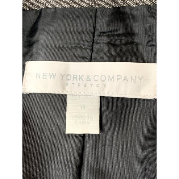 New York & Co Tweed Stretch Blazer & Pants Set Coat sz 10 Pants sz 8L RZ10406 - Picture 3 of 15